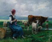 朱利安 班杜雷 : Dhepardes with goat sheep and cow